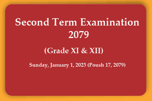 Second Term Exam Routine 2079